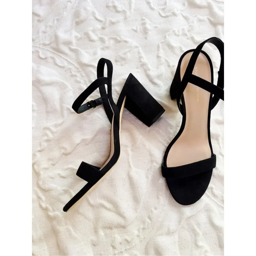 Stuart Weitzman Dancer Block Heel Sandal Size 9.5